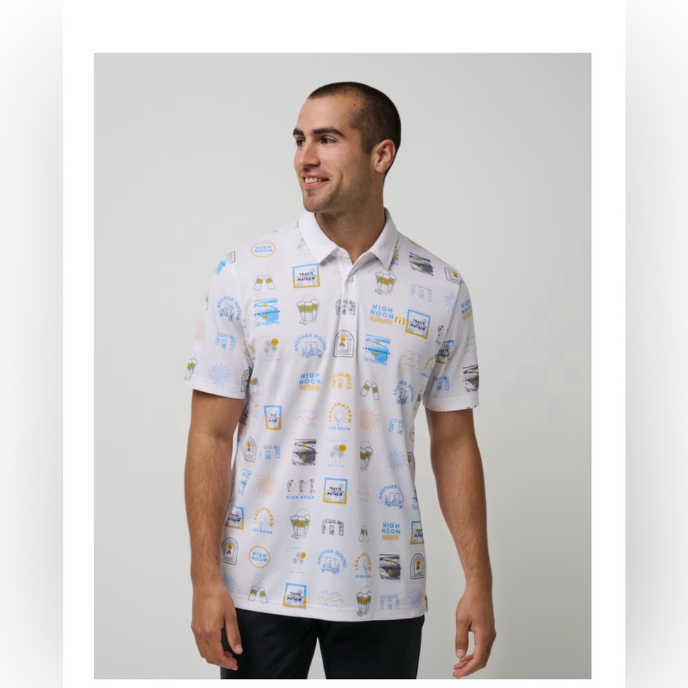 High Noon Travis  Mathew Golf Polo.  HN Colab. XL